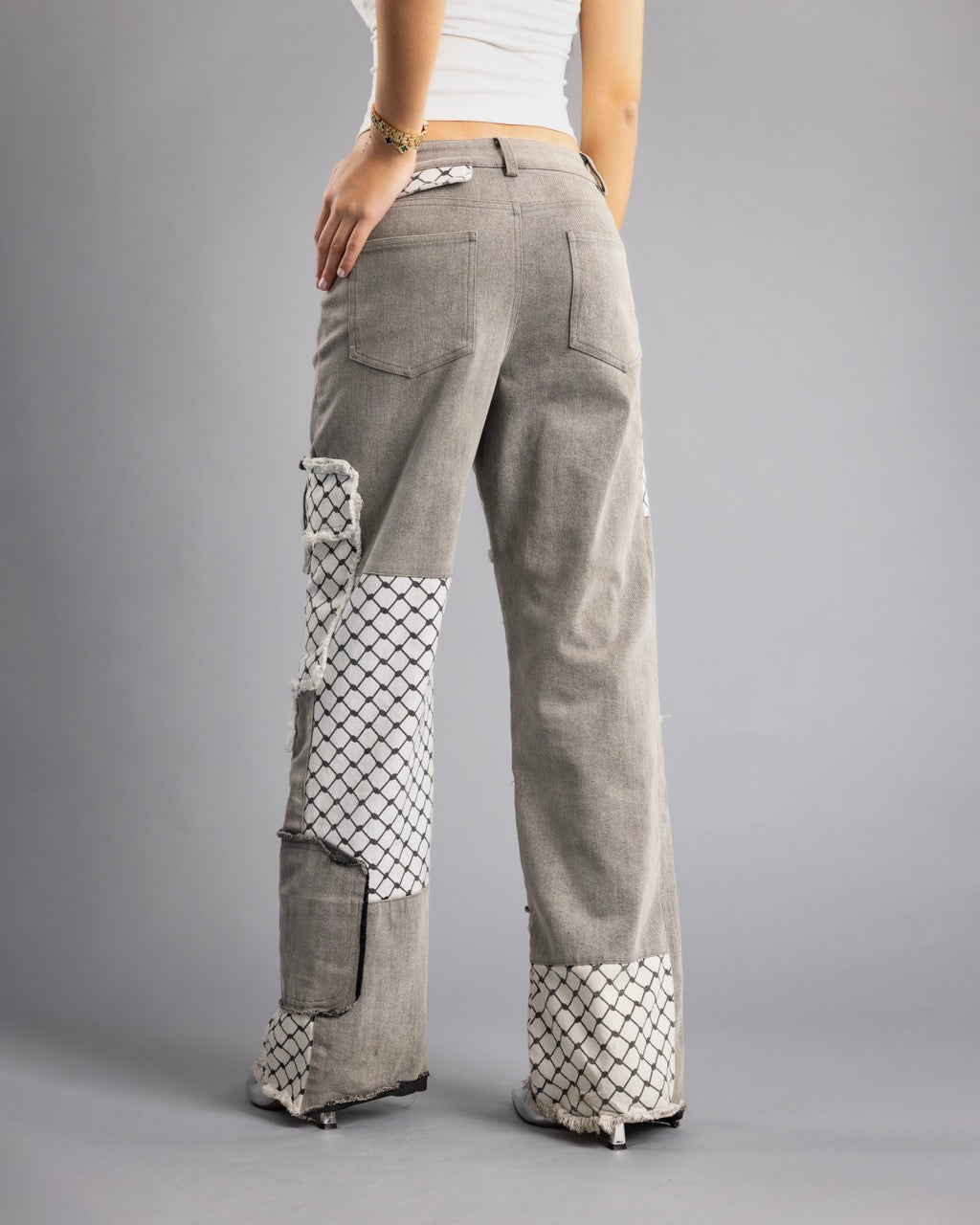 Keffiyeh Cargo Jeans