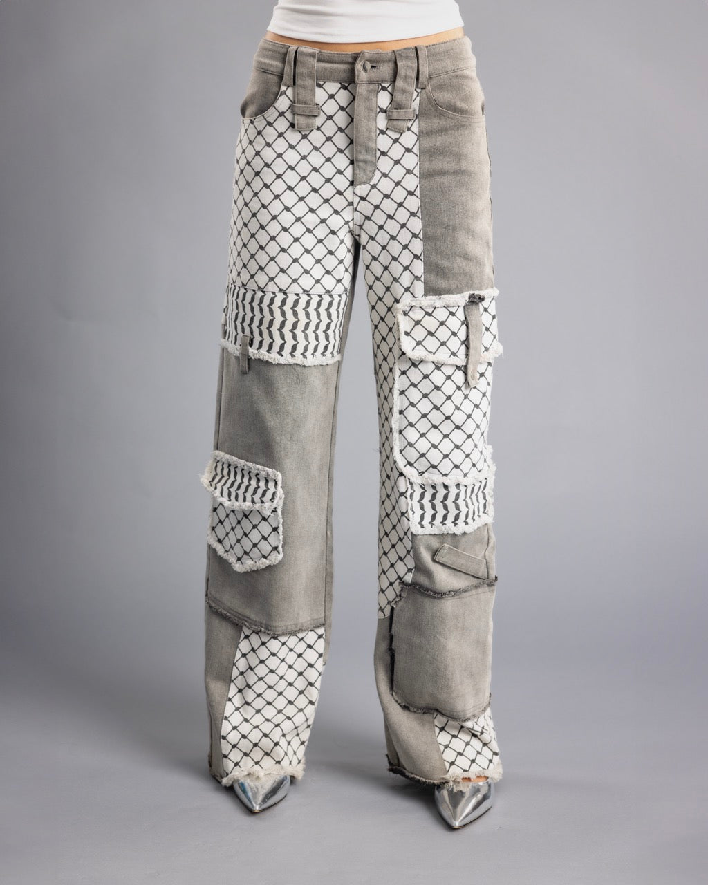 Keffiyeh Cargo Jeans